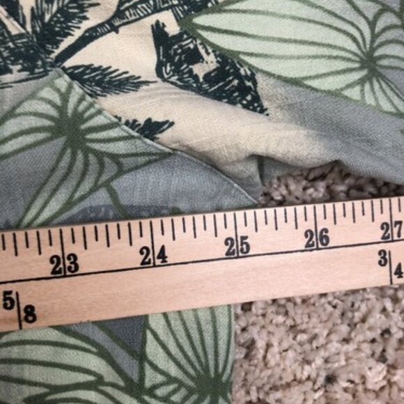 Banana Cabana Men’s XXL Tropical Hawaiian Silk Short Sleeve Button Up Shirt - Picture 6 of 7